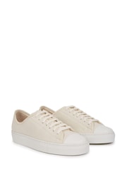 Celtic & Co. White Canvas Low Top Trainers - Image 4 of 7
