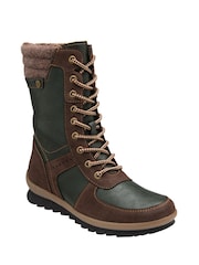 Lotus Brown Zip-Up Mid Calf Boots - Image 1 of 4