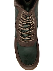 Lotus Brown Zip-Up Mid Calf Boots - Image 4 of 4