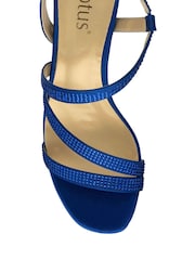 Lotus Blue Slip On Strappy Sandals - Image 3 of 3