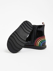 Little Bird by Jools Oliver Black Rainbow Chelsea Boots - Image 4 of 5