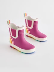 Little Bird by Jools Oliver Pink Little Bird by Jools Oliver Rainbow Welly Boots - Image 1 of 5