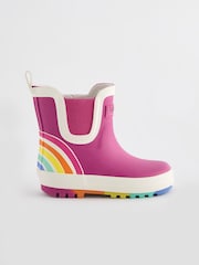 Little Bird by Jools Oliver Pink Little Bird by Jools Oliver Rainbow Welly Boots - Image 2 of 5