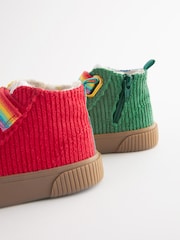 Little Bird by Jools Oliver Multi Bright Younger Corduroy Hi-Top Trainers - Image 3 of 6