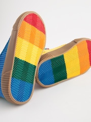 Little Bird by Jools Oliver Multi Bright Younger Corduroy Hi-Top Trainers - Image 4 of 6