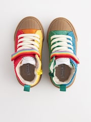 Little Bird by Jools Oliver Multi Bright Younger Corduroy Hi-Top Trainers - Image 6 of 6