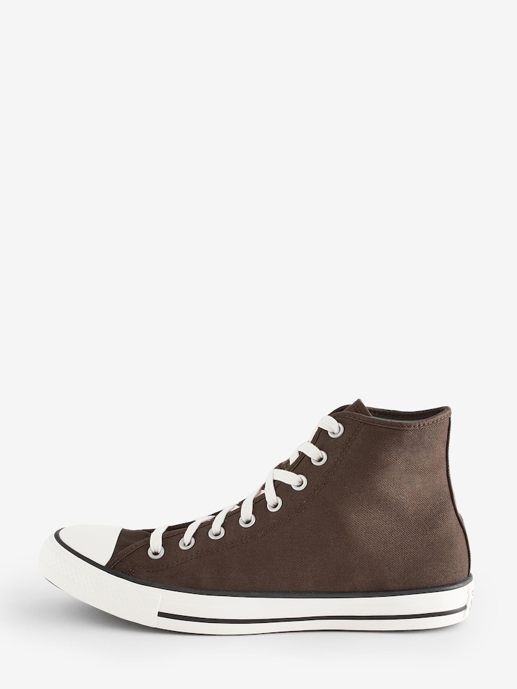 Converse Brown Chuck Taylor All Star High Top Trainers - Image 2 of 12