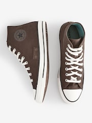Converse Brown Chuck Taylor All Star High Top Trainers - Image 8 of 12