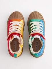 Little Bird by Jools Oliver Multi Older Corduroy Hi-Top Trainers - Image 6 of 6