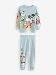 Blue/Green Disney Mickey Mouse Snuggle Pyjamas 2 Pack (9mths-10yrs) - Image 8 of 10