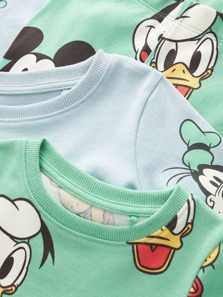 Bleu/vert - Pyjama Disney Mickey Mouse Snuggle 2 Pack (9mths-10yrs) - Image 9 of 10