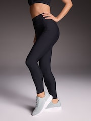 Skechers Black GoFlex High Waisted Ribbed Leggings - Image 1 of 7