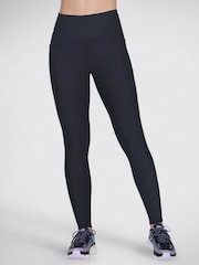 Skechers Black GoFlex High Waisted Ribbed Leggings - Image 6 of 7