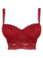 Pour Moi Red Rebel Longline Multiway Strapless Bra - Image 4 of 5