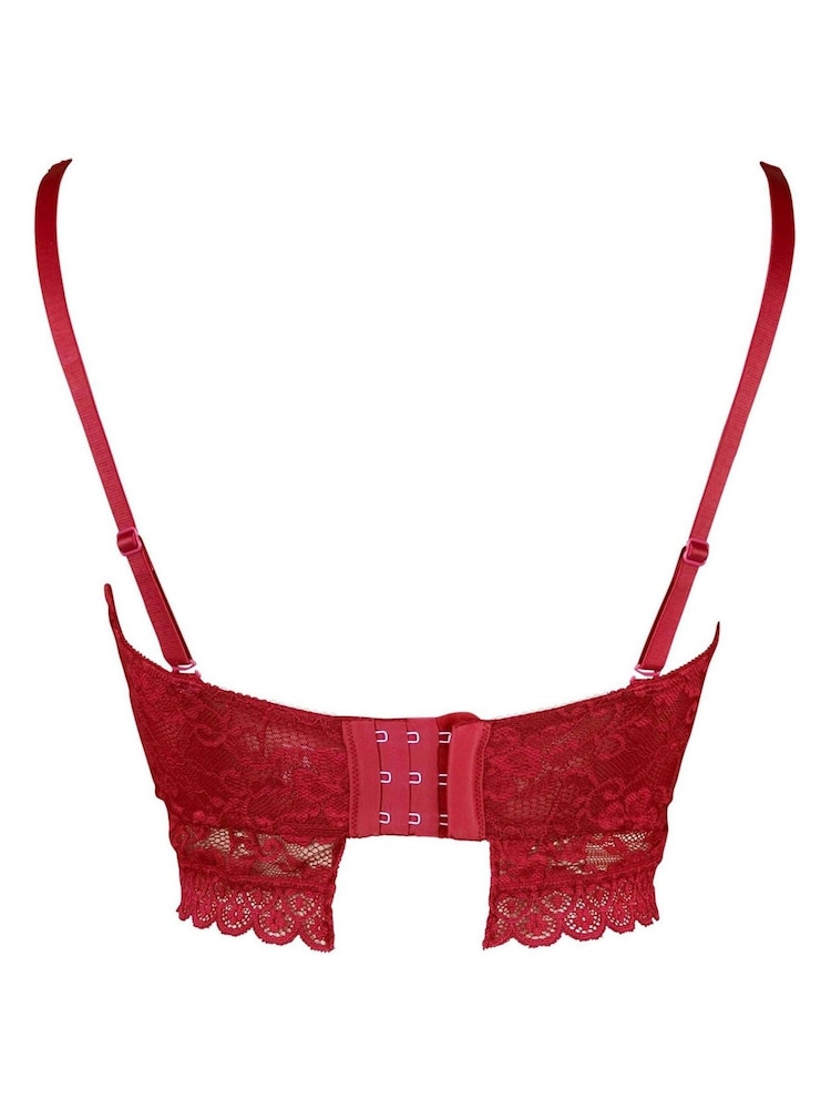 Pour Moi Red Rebel Longline Multiway Strapless Bra - Image 5 of 5