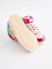 Little Bird by Jools Oliver Multi Metallic Rainbow Hi-Top Trainers - Image 7 of 7