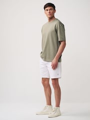 White Elasticated Waist Chino Shorts - Image 2 of 8