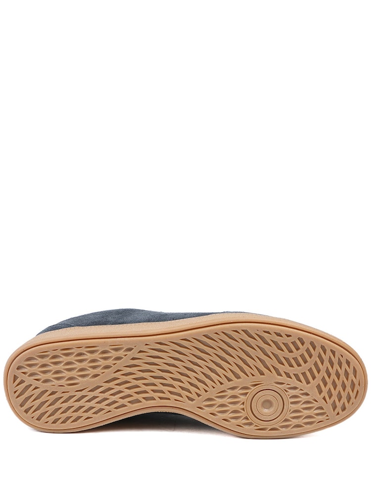 Pavers Blue Leather Suede Lace Up Trainers - Image 6 of 6