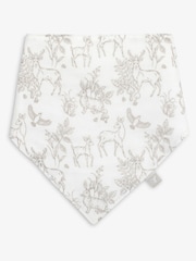The Little Tailor Baby Muslin Printed 100% Cotton Bibs 2 Pack - Image 3 of 7
