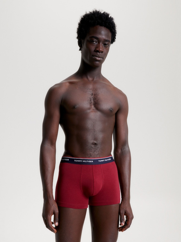 Tommy Hilfiger Blue Premium Essentials Trunks 3 Pack - Image 2 of 5
