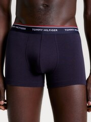 Tommy Hilfiger Blue Premium Essentials Trunks 3 Pack - Image 5 of 5