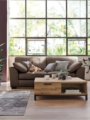 Dark Bronx Coffee Table With Drawers - Image 1 of 7