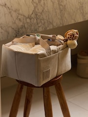 gigil Pearl Grey Faux Suede Nappy Caddy - Image 1 of 5