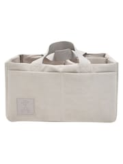 gigil Pearl Grey Faux Suede Nappy Caddy - Image 2 of 5