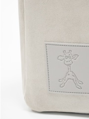 gigil Pearl Grey Faux Suede Nappy Caddy - Image 5 of 5