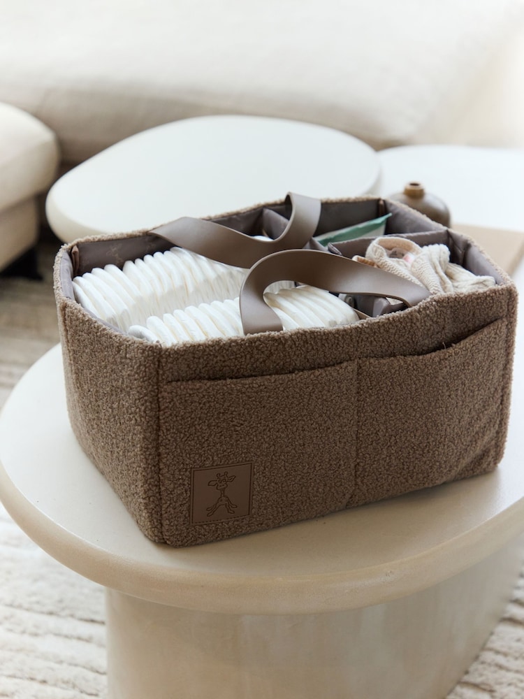 gigil Caramel Mocha Teddy Nappy Caddy - Image 1 of 6 gigil Caramel Mocha Teddy Nappy Caddy - Image 1 of 6