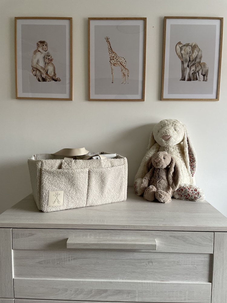 gigil Sand Beige Teddy Nappy Caddy - Image 2 of 6 gigil Sand Beige Teddy Nappy Caddy - Image 2 of 6