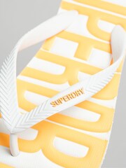 Superdry White Vegan Flip Flops - Image 2 of 3