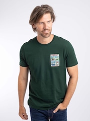 Weird Fish Green James Pond Back Print Artist T-Shirt - Image 2 of 6