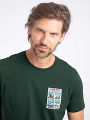 Weird Fish Green James Pond Back Print Artist T-Shirt - Image 4 of 6
