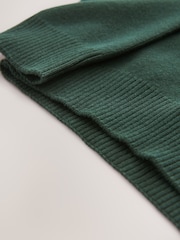 Grün - Gestrickter Schulpullover mit V-Ausschnitt (3–18 Jahre) - Bild 5 von 6