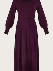 Monsoon Red Scoop Neck Dress with LENZING™ ECOVERO™ - Image 4 of 4