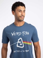 Zils - Weird Fish T-krekls ar karpu apdruku priekšpusē - Attēls 4 no 5