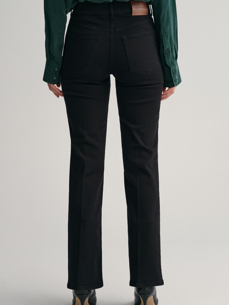 GANT Black Bootcut Flare Stretch Jeans - Image 2 of 4
