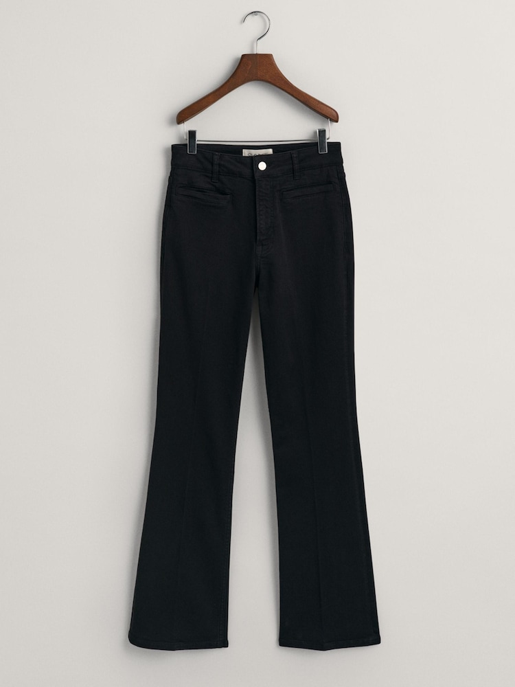 GANT Black Bootcut Flare Stretch Jeans - Image 4 of 4