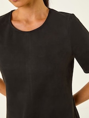 Roman Black Petite Premium Stretch Shift Dress - Image 5 of 5