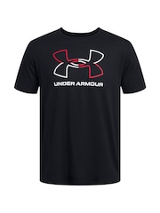 Under Armour Black/Red Foundation Short Sleeve T-Shirt - Image 3 of 4
