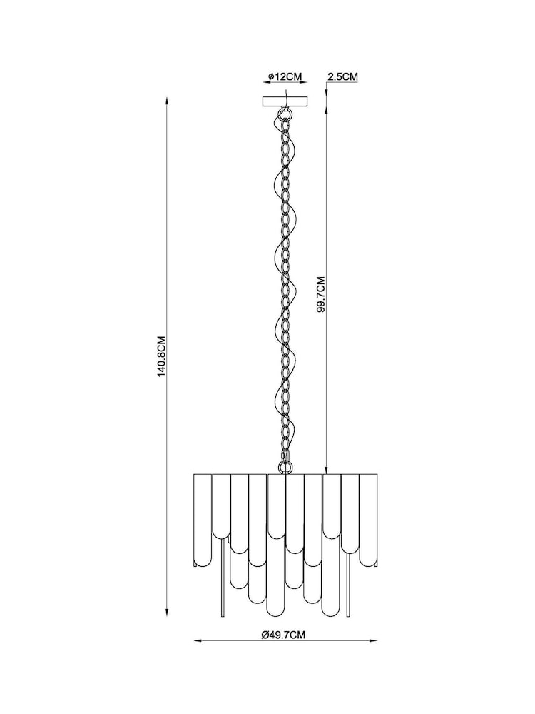 Grey Vittoria Chandelier Light - Image 6 of 6