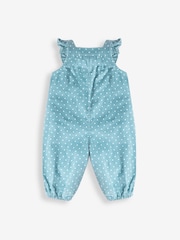 JoJo Maman Bébé Duck Egg Blue Guinea Pig Appliqué Cord Dungarees & Top Set - Image 4 of 7