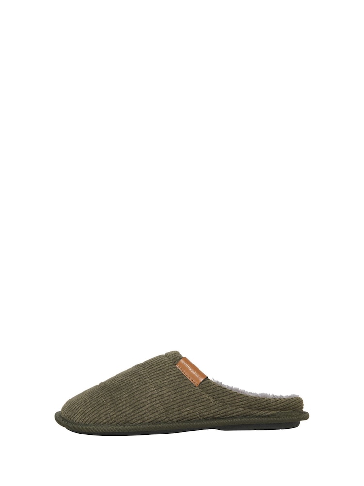 أخضر - JACK & JONES Cord Mule Slippers - صورة 2 من 7 أخضر - JACK & JONES Cord Mule Slippers - صورة 2 من 7