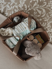 gigil Espresso Brown Faux Suede Nappy Caddy - Image 2 of 5