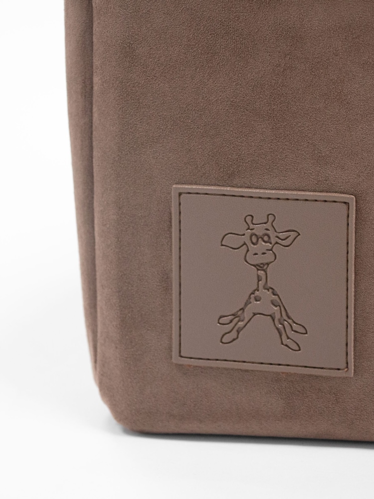 gigil Espresso Brown Faux Suede Nappy Caddy - Image 5 of 5 gigil Espresso Brown Faux Suede Nappy Caddy - Image 5 of 5