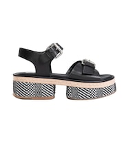 ASRA London Esme Leather Platform Sandals - Image 4 of 5