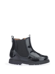Start-Rite Black Patent Leather Zip-Up Chelsea Boots Standard Fit - Image 1 of 6