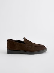 Brown Suede Formal Loafers - Image 2 of 5