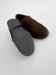 Brown Suede Formal Loafers - Image 4 of 5